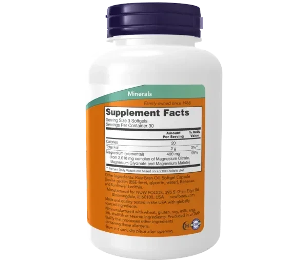 Магний цитрат Now Foods Magnesium Citrate 90 капсул - зображення 2
