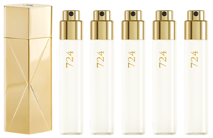 Zestaw miniatur unisex Maison Francis Kurkdjian 724 Woda perfumowana 5 x 11 ml + Metalowe etui (3700559615850) - obraz 3