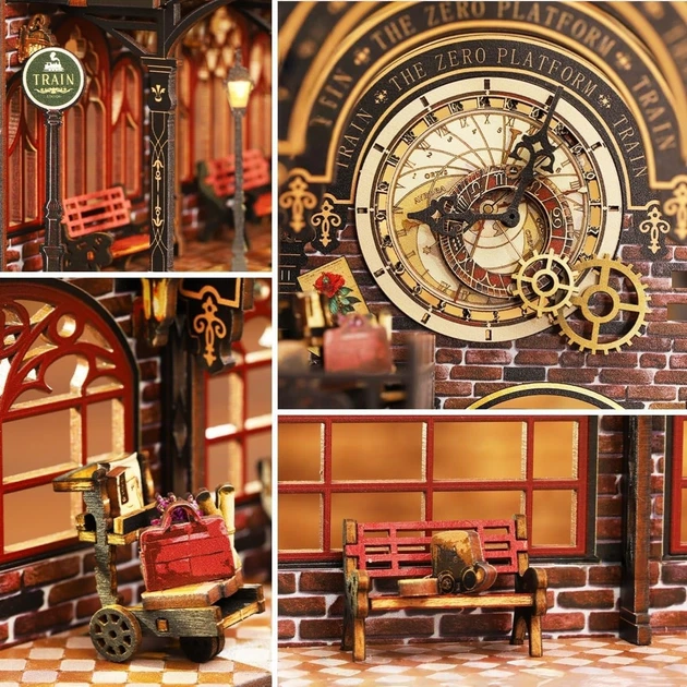 Бук Нук Нульова платформа Інтер'єрний конструктор Zero Platform DIY Book Nook Kit XSL-03 - изображение 6