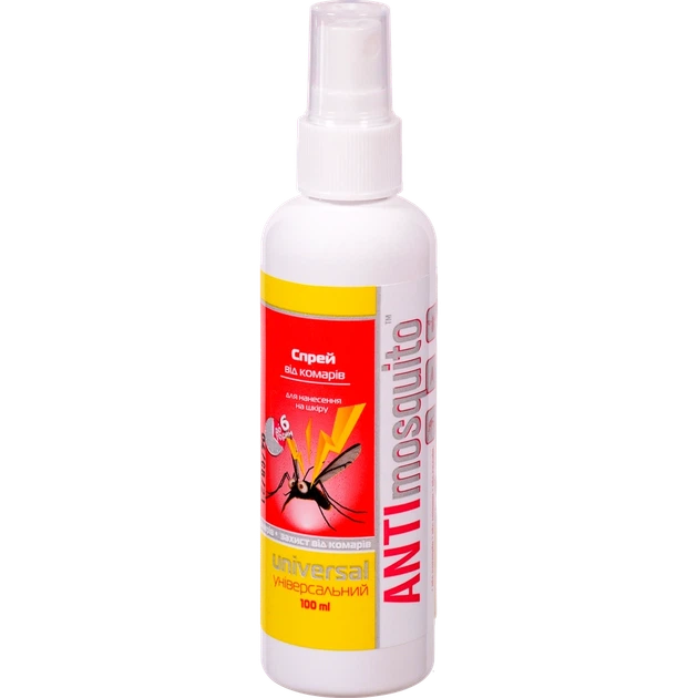 Спрей від комарів Anti mosquito 100 мл - Фото 1 Спрей від комарів Anti mosquito 100 мл - изображение 1