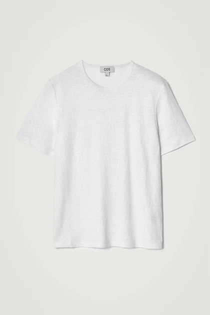 Футболка чоловіча лляна COS linen t-shirt 1281637002 L Білий - Фото 7 Футболка чоловіча лляна COS linen t-shirt 1281637002 L Білий - изображение 7