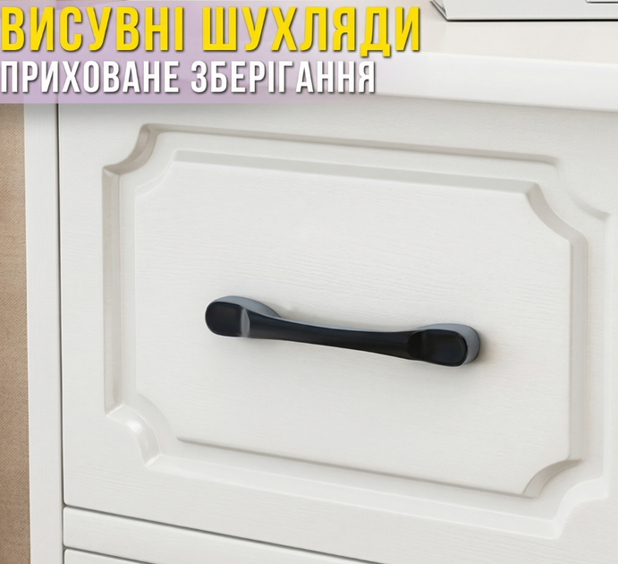 Туалетный столик с LED-зеркалом и выдвижными ящиками 80х40х137см - изображение 8