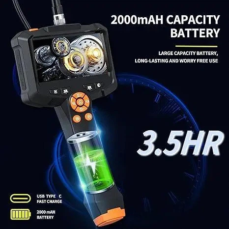 Эндоскопическая камера Industrial Endoscope G30 1080P 5 метров IP67 экран 4.3" - изображение 5