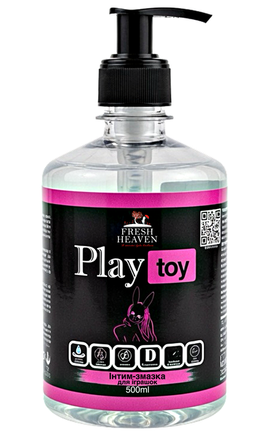 Iнтим-змазка для іграшок Fresh Heaven Play Toy 500ml (Home версія) - Фото 1 Iнтим-змазка для іграшок Fresh Heaven Play Toy 500ml (Home версія) - зображення 1