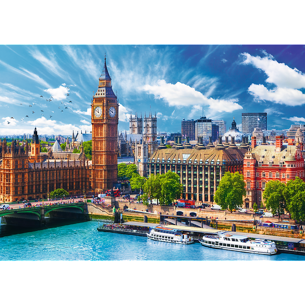 Puzzle Trefl Słoneczny Londyn 500 elementów (5900511373295) - Zdjęcie 2 Puzzle Trefl Słoneczny Londyn 500 elementów (5900511373295) - obraz 2