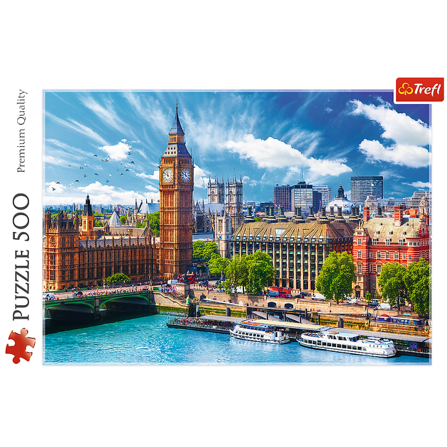 Puzzle Trefl Słoneczny Londyn 500 elementów (5900511373295) - Zdjęcie 3 Puzzle Trefl Słoneczny Londyn 500 elementów (5900511373295) - obraz 3