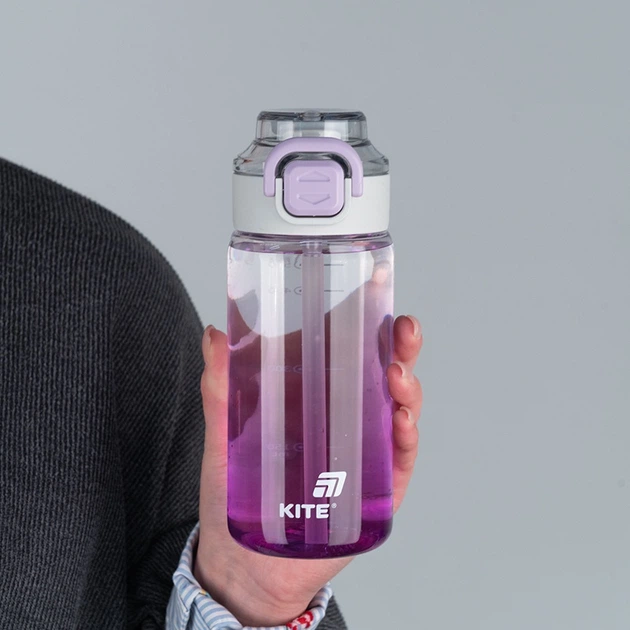 Бутылочка для воды Kite K25-1212-3, 600 мл, фиолетовая - изображение 4