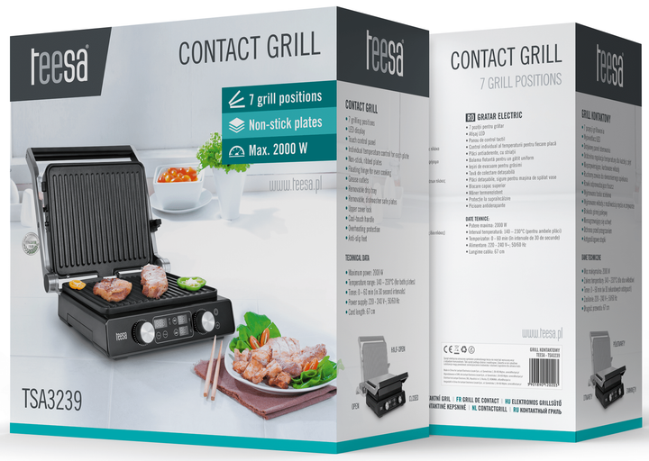 Grill elektryczny Teesa TSA3239 - obraz 13