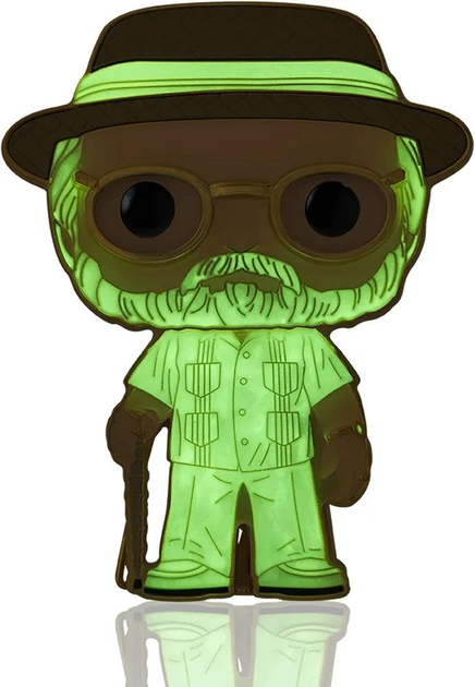 Коллекционный металлический значок Funko Pop! Pin Jurassic Park John Hammond Glow in the Dark №20 - изображение 3