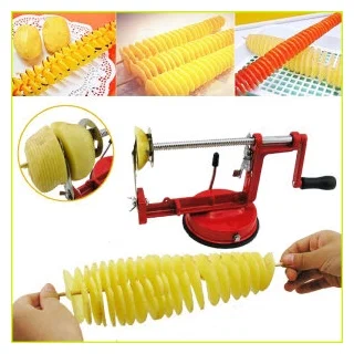 Машинка для різання картоплі спіраллю SPIRAL POTATO SLICER апарат для нарізування картоплі для чіпсів - зображення 6
