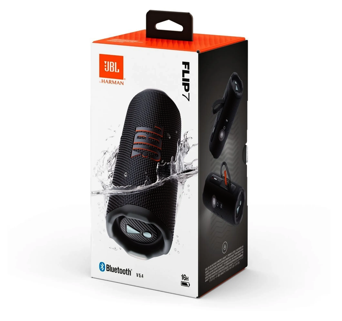 Портативна колонка JBL Flip 7 Bluetooth IP68 35 Вт - Чорний - зображення 3