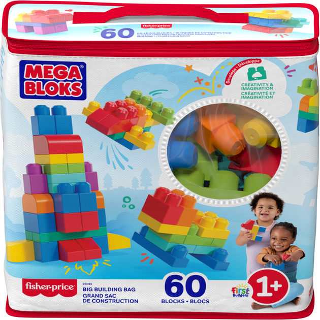 Конструктор Mega Bloks First Builders классический 60 деталей - Фото 3 Конструктор Mega Bloks First Builders классический 60 деталей - изображение 3