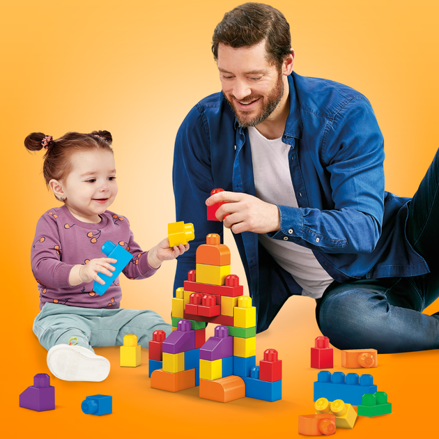 Конструктор Mega Bloks First Builders классический 60 деталей - Фото 5 Конструктор Mega Bloks First Builders классический 60 деталей - изображение 5