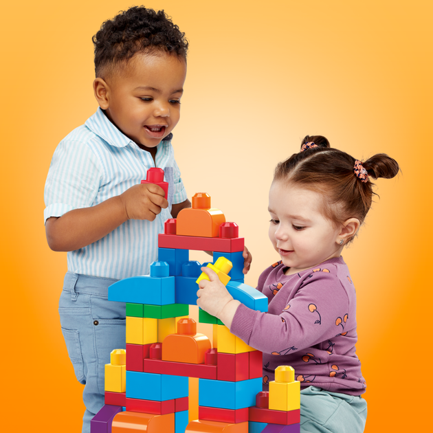 Конструктор Mega Bloks First Builders классический 60 деталей - Фото 6 Конструктор Mega Bloks First Builders классический 60 деталей - изображение 6