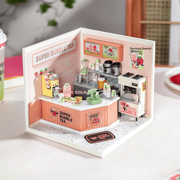 Конструктор Rolife Super World Bubble Tea Shop - Фото 3 Конструктор Rolife Super World Bubble Tea Shop - изображение 3