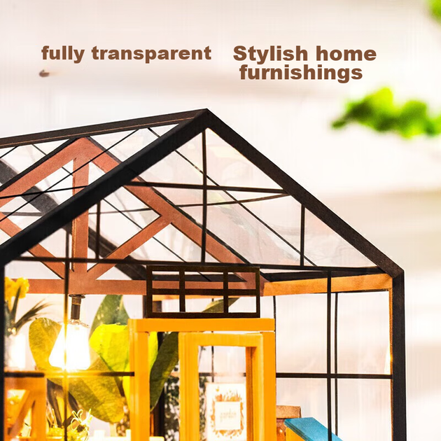 Конструктор Rolife Flower House Класична прозора квіткова стіна - зображення 9