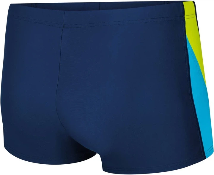 Плавки-боксеры Aqua Speed LOGAN 3XL (96-104 см) Malaga тёмно-синий, голубой, жёлтый - изображение 2