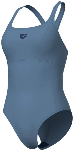 Суцільний купальник Arena SOLID SWIMSUIT CONTROL PRO BAC сірий середня посадка з м'якою чашкою розмір 44 - зображення 2
