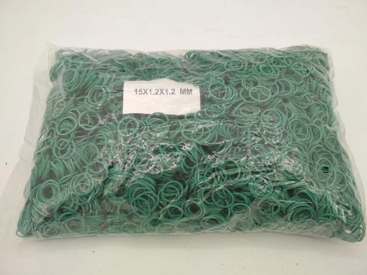 Банковские резинки, Plast, №15, зеленые, 1,2 мм, диаметр 15 мм, 1 кг, для упаковки и вязания зелени - изображение 3