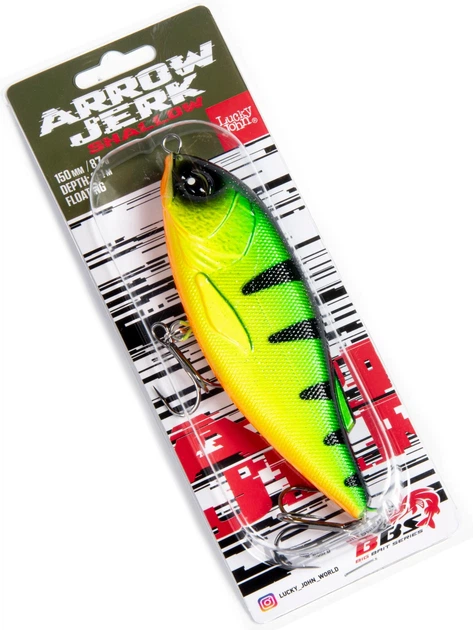 Воблер плавающий LJ BBS ARROW JERK 10 см 15 г цвет 027 - изображение 5