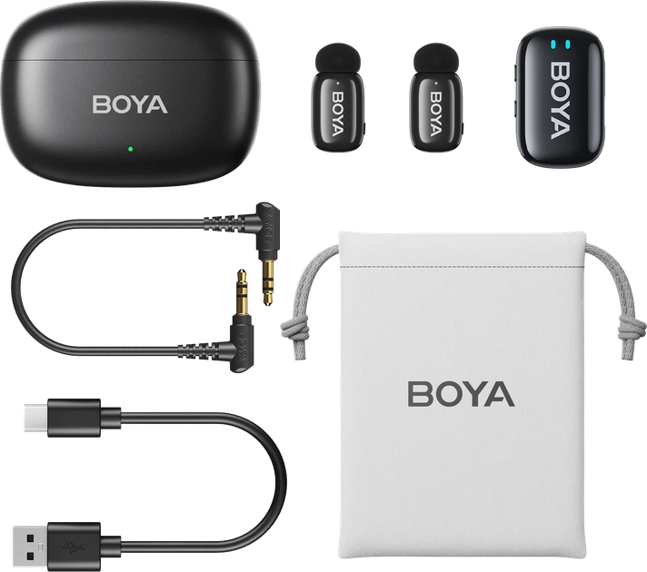 Бездротовий петличний мікрофон BOYA Mini-18 3.5 мм для камер та смартфонів (789003) - Фото 5 Бездротовий петличний мікрофон BOYA Mini-18 3.5 мм для камер та смартфонів (789003) - изображение 5