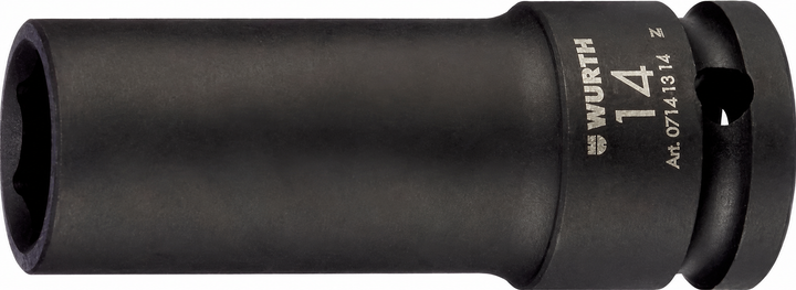 Головка торцевая ударная, удлиненная Wurth 1/2IN-HEX-LONG-WS14 (071413130) - Фото 1 Головка торцевая ударная, удлиненная Wurth 1/2IN-HEX-LONG-WS14 (071413130) - изображение 1