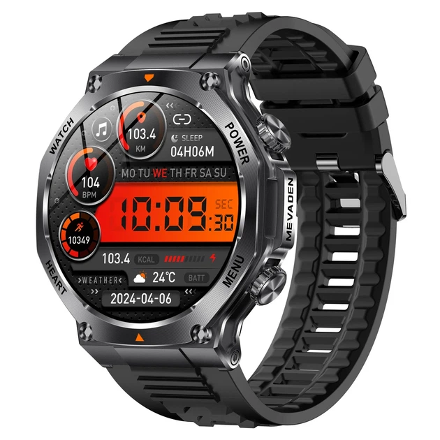 Умные часы Smart Mevaden Ultra 390x390 IPS Сталь 52,8х13,6 см Каучуковый черный - Фото 1 Умные часы Smart Mevaden Ultra 390x390 IPS Сталь 52,8х13,6 см Каучуковый черный - изображение 1