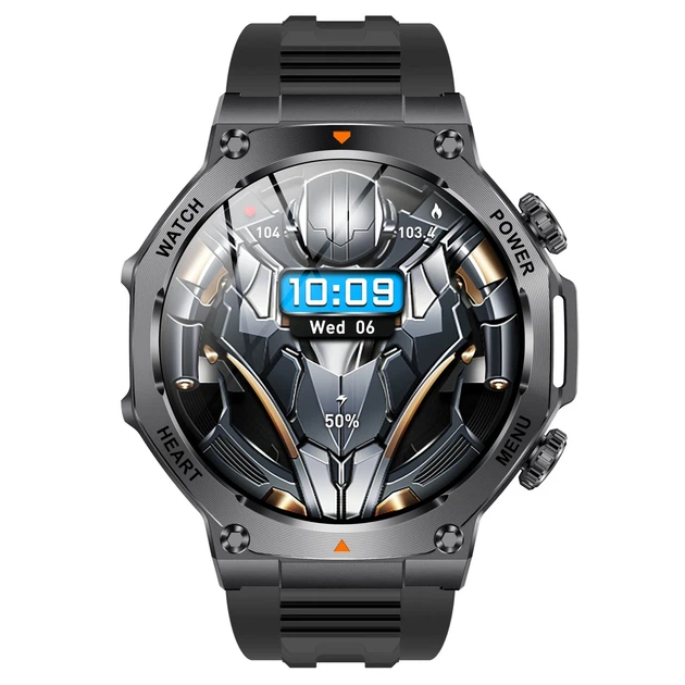 Умные часы Smart Mevaden Ultra 390x390 IPS Сталь 52,8х13,6 см Каучуковый черный - Фото 2 Умные часы Smart Mevaden Ultra 390x390 IPS Сталь 52,8х13,6 см Каучуковый черный - изображение 2