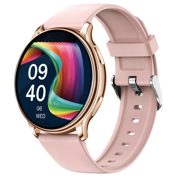 Умные часы Smart Melisia Gold Rubber 1.33" TFT металлический золотистый розовый ремешок 44 мм - Фото 2 Умные часы Smart Melisia Gold Rubber 1.33" TFT металлический золотистый розовый ремешок 44 мм - изображение 2