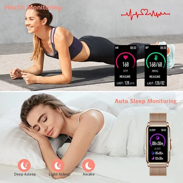 Смарт-годинник Smart Mioband Nano+ OLED 1,47" сталевий золотистий 21,5 см - Фото 9 Смарт-годинник Smart Mioband Nano+ OLED 1,47" сталевий золотистий 21,5 см - зображення 9