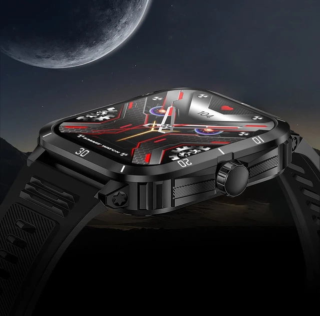 Умные часы Smart Space Pro TFT 48,5х39,9х12,3 мм поликарбонат черный - Фото 3 Умные часы Smart Space Pro TFT 48,5х39,9х12,3 мм поликарбонат черный - изображение 3