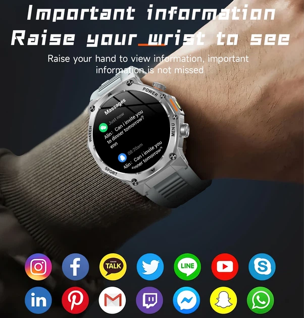 Розумний годинник Smart Surf X Pro OLED 390x390 Сталь 52,5x13,5 мм Срібний - Фото 6 Розумний годинник Smart Surf X Pro OLED 390x390 Сталь 52,5x13,5 мм Срібний - зображення 6