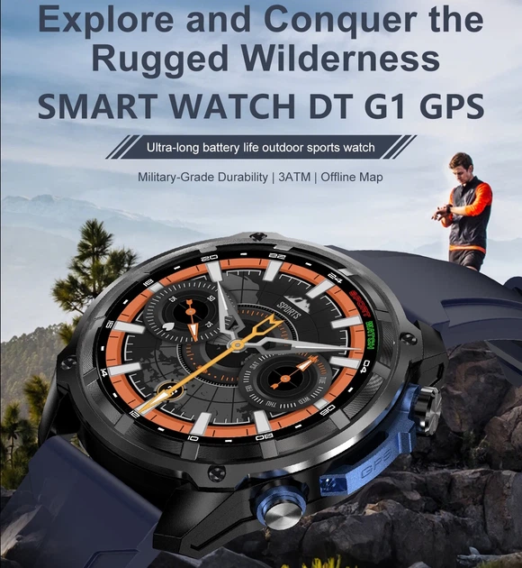 Розумний годинник Smart Navigation Pro GPS AMOLED 1,43" сталь чорний помаранчевий - Фото 4 Розумний годинник Smart Navigation Pro GPS AMOLED 1,43" сталь чорний помаранчевий - зображення 4