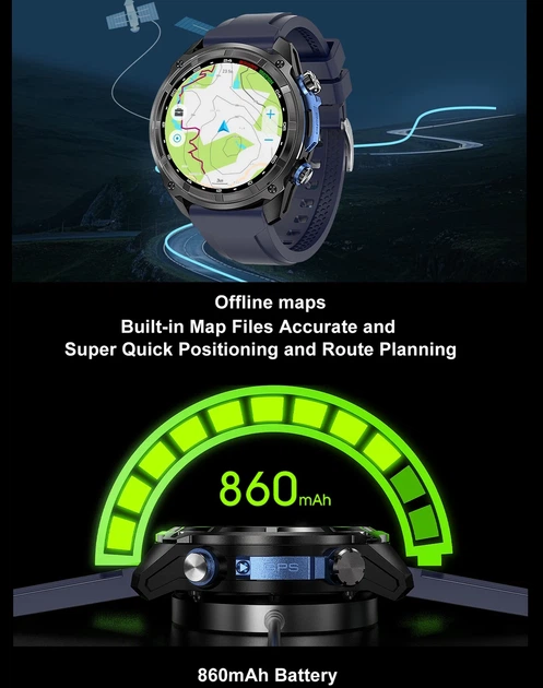 Розумний годинник Smart Navigation Pro GPS AMOLED 1,43" сталь чорний помаранчевий - Фото 5 Розумний годинник Smart Navigation Pro GPS AMOLED 1,43" сталь чорний помаранчевий - зображення 5