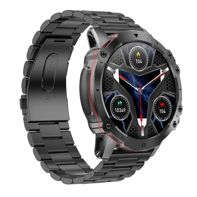 Розумний годинник Smart Forest Pro Black OLED 47х13 мм чорний сталь 60 г - зображення 3