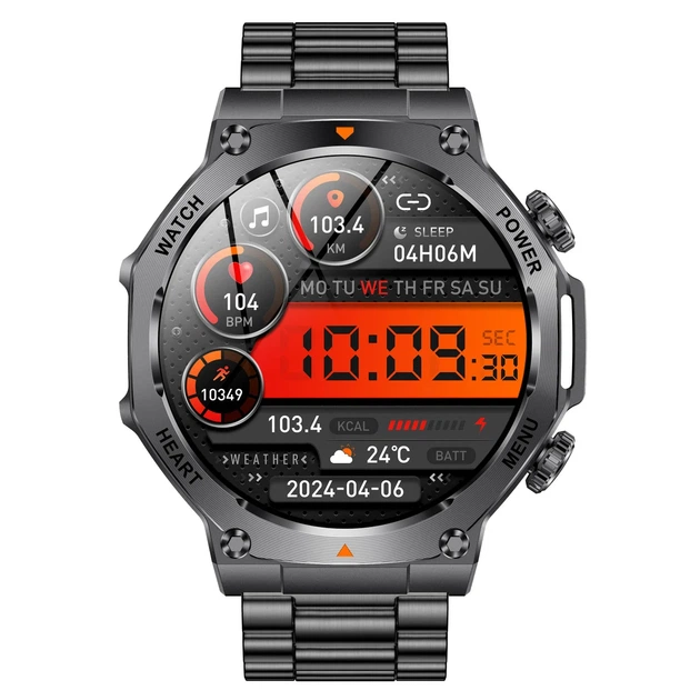 Розумний годинник Smart Mevaden Ultra Steel 52,8х13,6 мм Сталь 800 мАч - Фото 2 Розумний годинник Smart Mevaden Ultra Steel 52,8х13,6 мм Сталь 800 мАч - зображення 2