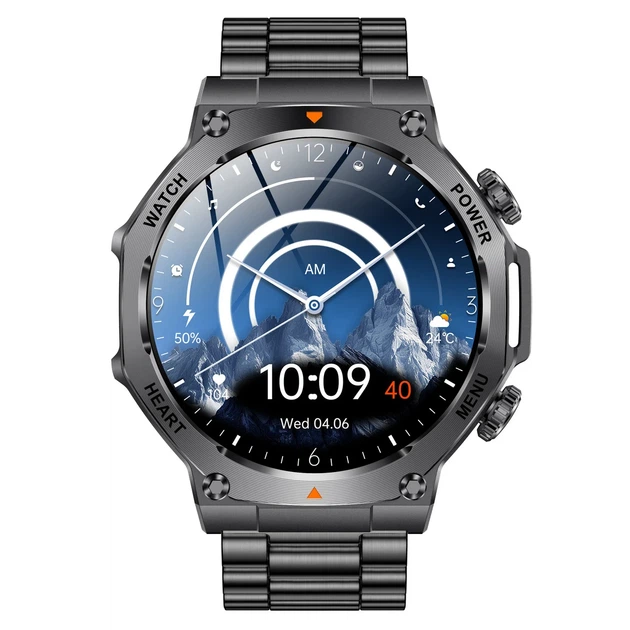 Розумний годинник Smart Mevaden Ultra Steel 52,8х13,6 мм Сталь 800 мАч - Фото 9 Розумний годинник Smart Mevaden Ultra Steel 52,8х13,6 мм Сталь 800 мАч - зображення 9