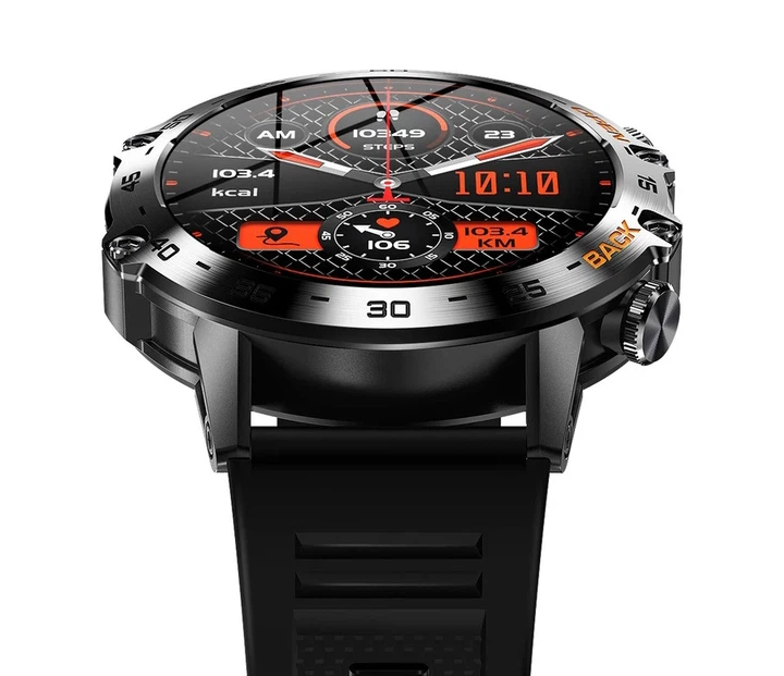 Розумний годинник Smart Delta K52 48х12,5 мм Сталь Чорний Rubber - Фото 3 Розумний годинник Smart Delta K52 48х12,5 мм Сталь Чорний Rubber - зображення 3