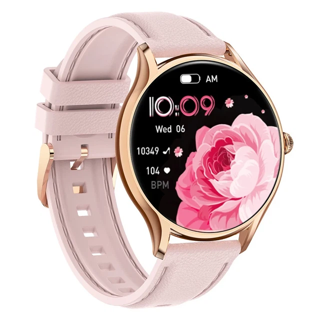 Розумний годинник Smart Milano Gold Rubber 69 г Метал Золотистий Рожевий AMOLED 466x466 - зображення 3