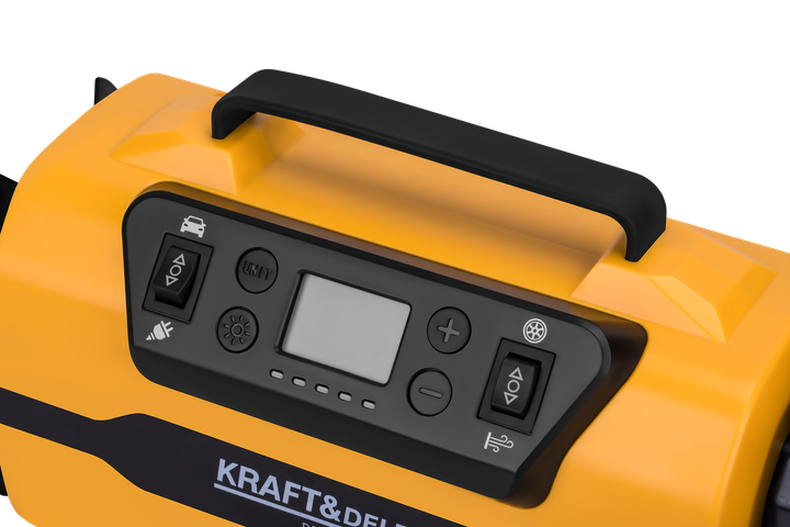 Автомобильный компрессор Kraft&Dele KD3441 от прикуривателя и розетки универсальный насос для шин 10.3 бар - изображение 6