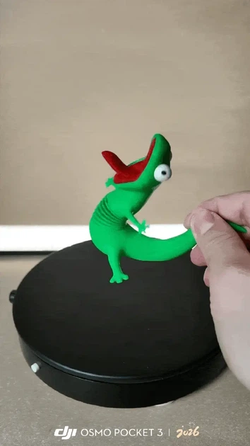 Подвижная ящерица Том на пружине. Lizard Tom — антистресс-игрушка, фигурка персонажа из мультфильма «Хопс». - изображение 5