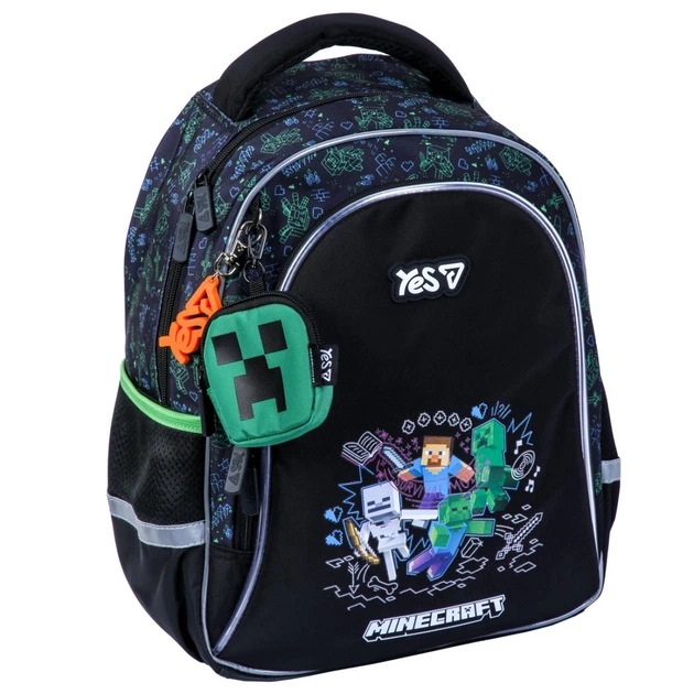 Школьный рюкзак YES S-115M Minecraft Game + бутылка для воды 400мл (996399/550304) - изображение 2