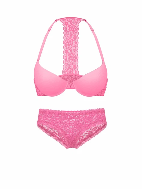 Женский комплект белья Victoria's Secret лиф и трусики чики 1160697193 (Розовый 36C/M) - Фото 1 Женский комплект белья Victoria's Secret лиф и трусики чики 1160697193 (Розовый 36C/M) - изображение 1
