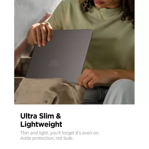 Чехол Spigen AirSkin Frost Black для MacBook Air 13.6” M5 | M4 | M3 | M2 (2026 | 2025 | 2024 | 2022) (ACS11531) - изображение 6