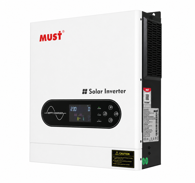 Гибридный инвертор MUST PV18-2012 ECO 2000W 12V ток заряда 80A MPPT - Фото 3 Гибридный инвертор MUST PV18-2012 ECO 2000W 12V ток заряда 80A MPPT - зображення 3