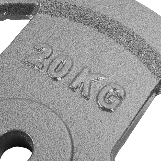 Obciążenie Gymtek żeliwne 20 kg 30 mm Szare (5907766663133) - Zdjęcie 4 Obciążenie Gymtek żeliwne 20 kg 30 mm Szare (5907766663133) - obraz 4