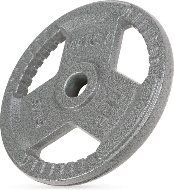 Obciążenie Gymtek G66519 żeliwne 5 kg 30 mm Szare (5907766665199) - Zdjęcie 2 Obciążenie Gymtek G66519 żeliwne 5 kg 30 mm Szare (5907766665199) - obraz 2