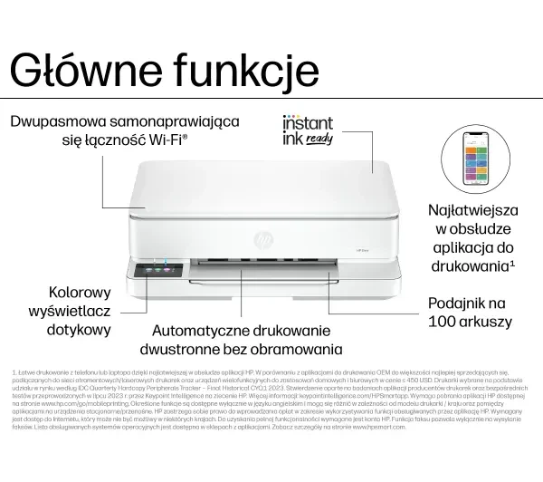 Багатофункціональний пристрій HP Envy 6120e Instant Ink WiFi Біло-коричневий - Фото 2 Багатофункціональний пристрій HP Envy 6120e Instant Ink WiFi Біло-коричневий - зображення 2