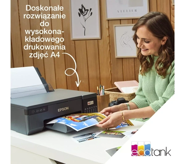 Принтер Epson EcoTank L8050 Wi-Fi Чорний - изображение 3
