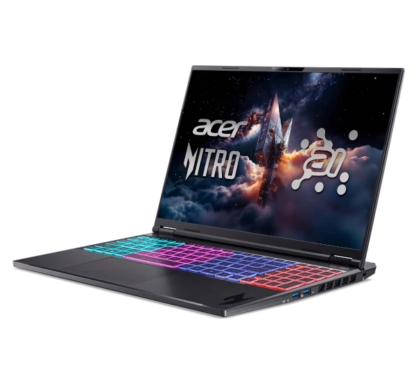 Ноутбук Ноутбук ігровий Acer Nitro 16 AI AN16-61 16" 180Hz Ryzen AI 9 365 32GB ОПЕРАТИВНА ПАМ'ЯТЬ 1TB Диск SSD RTX5070Ti DLSS4 Win11 Pro Чорний Функції AI - зображення 9
